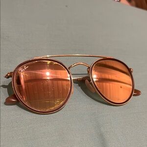 Ray-Ban Copper-Tinted Round Sunglasses